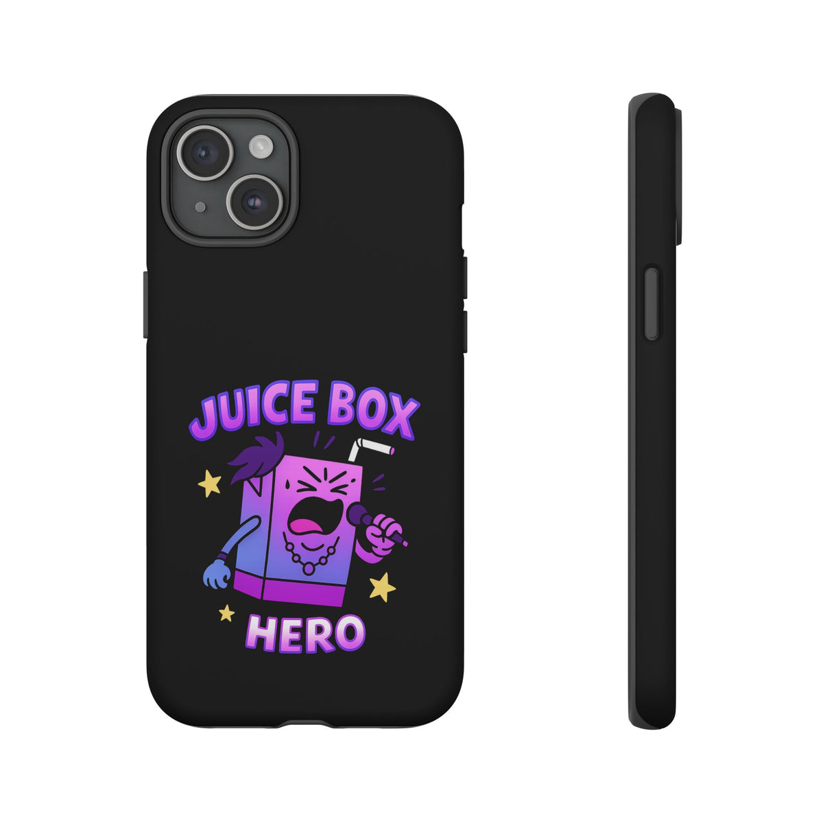 Phone Case — 'Juice Box Hero' Cute Cartoon Protective Cover