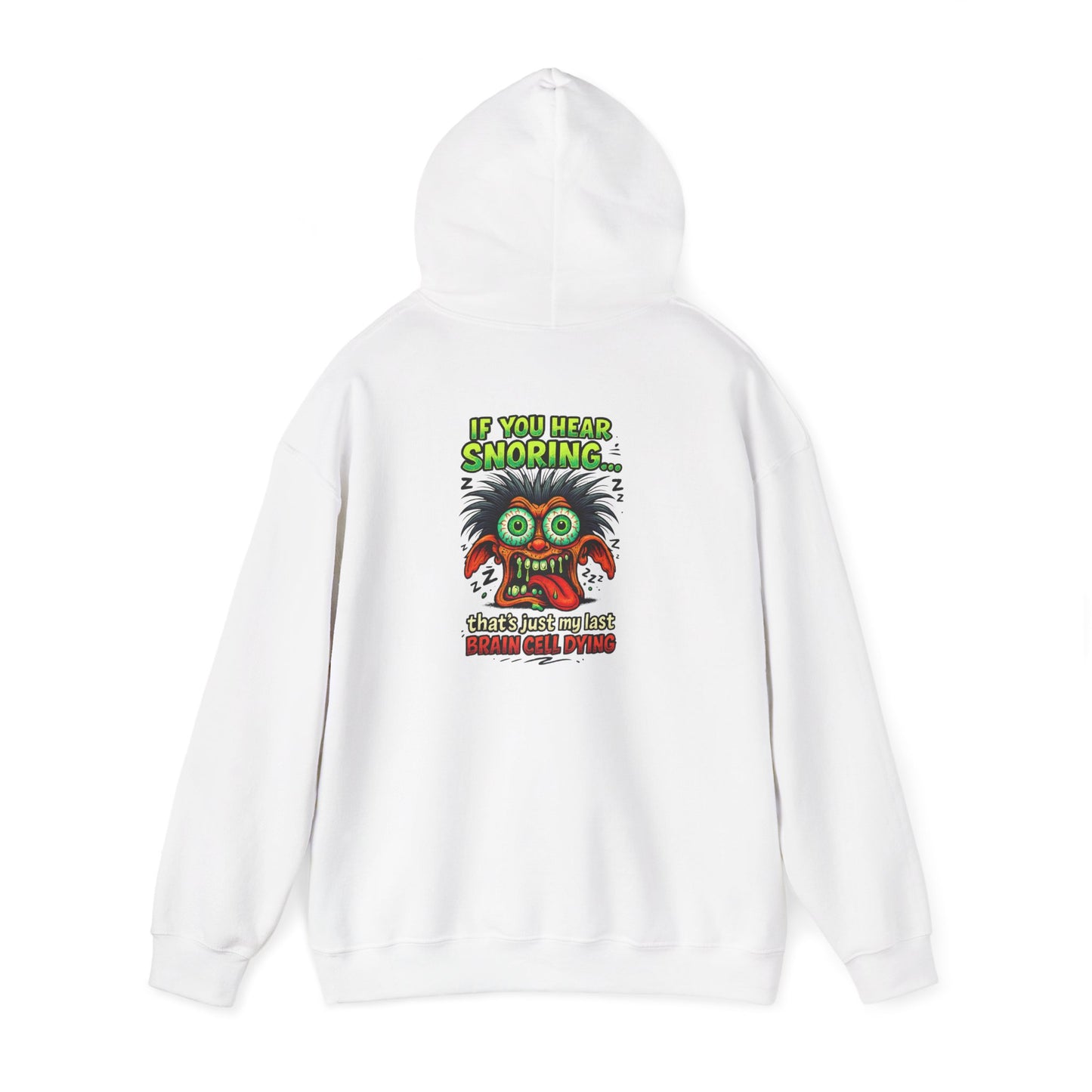Funny Snoring Monster Hoodie – 'I'm Snoring' Graphic Back Pullover
