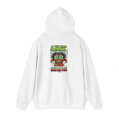 Funny Snoring Monster Hoodie – 'I'm Snoring' Graphic Back Pullover