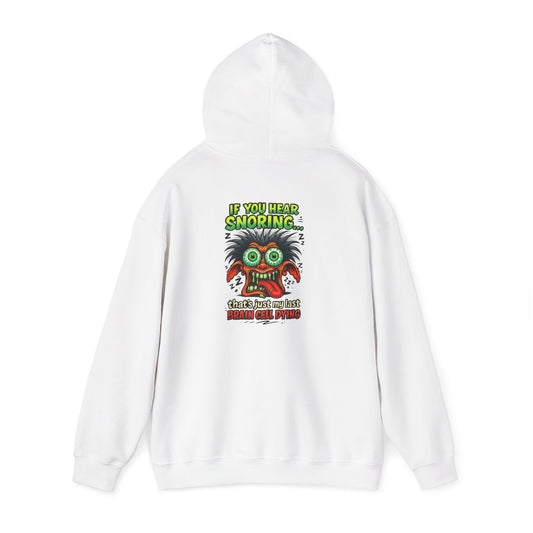 Funny Snoring Monster Hoodie – 'I'm Snoring' Graphic Back Pullover