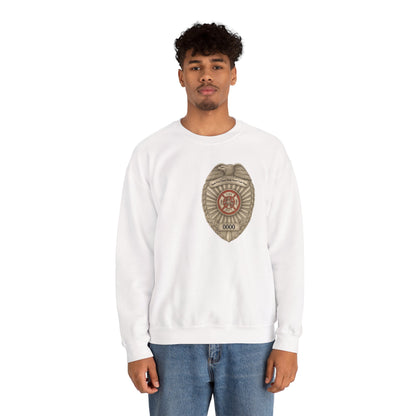 Flames Test Metal Courage Defines the Firefighter Crewneck Sweatshirt