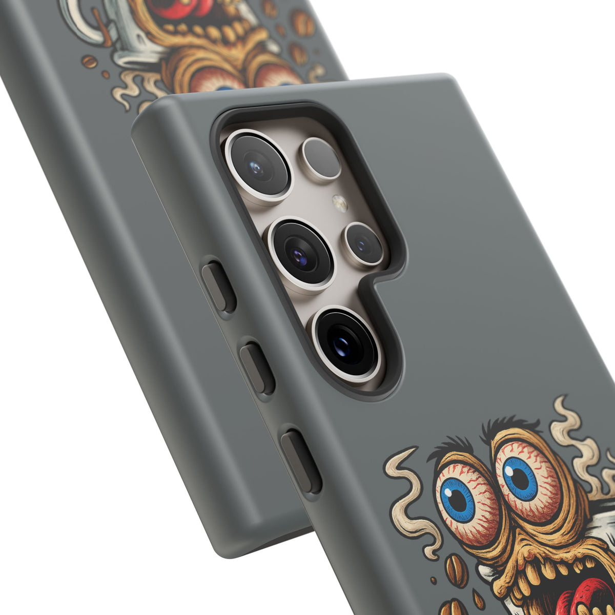 Phone Case — "This Isn't a Cup, It's a Cry for Help" Coffee Monster Design