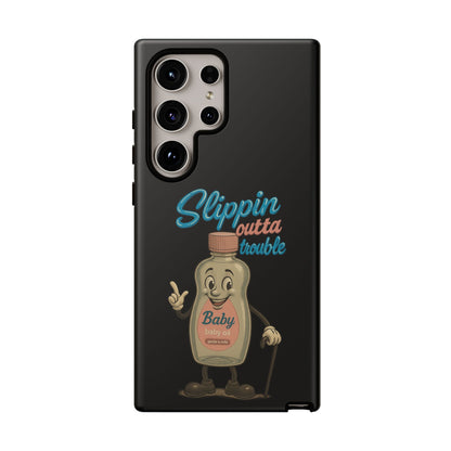 Phone Case — Retro 'Slippin Outta Trouble' Baby Bottle Design