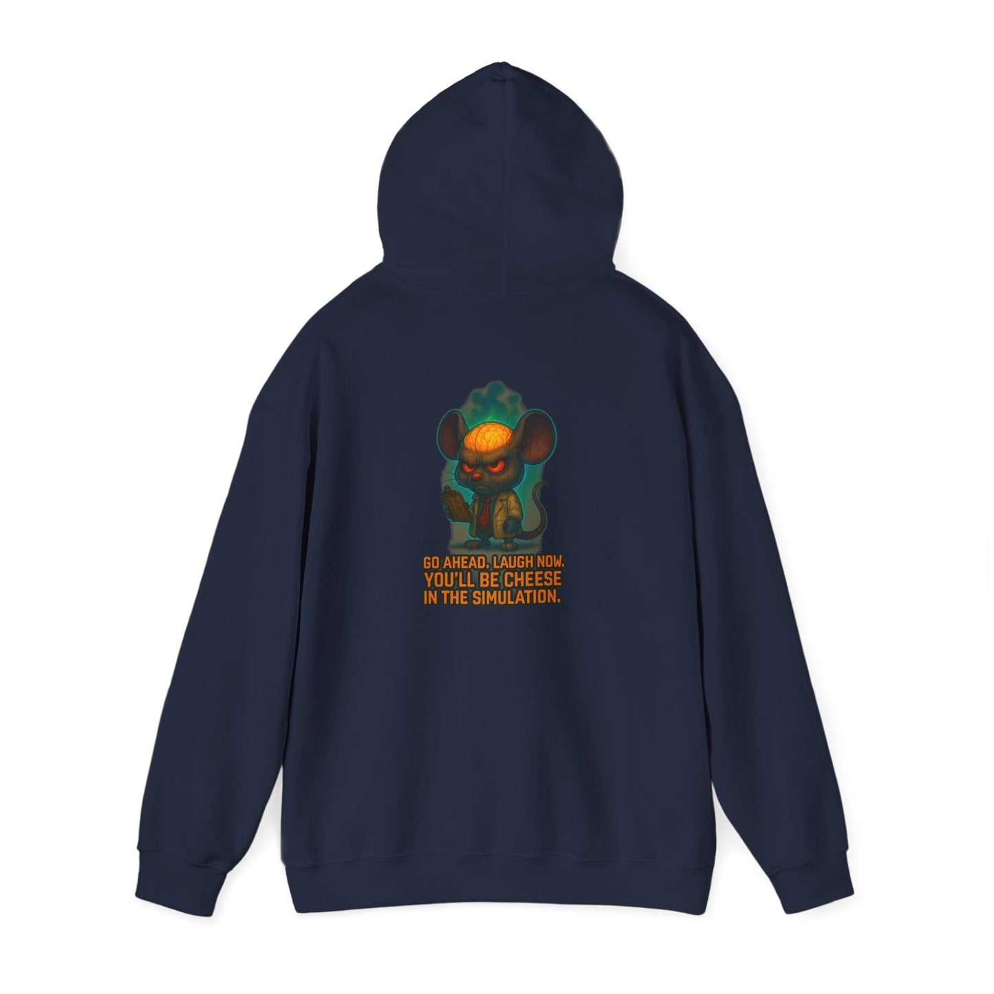 Creepy Mouse Hoodie — "Would Be Cheese in the Dark" Graphic Pullover