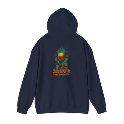 Creepy Mouse Hoodie — "Would Be Cheese in the Dark" Graphic Pullover