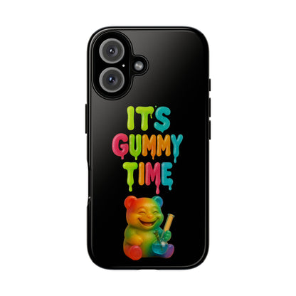 Phone Case — "It's Gummy Time" Rainbow Gummy Bear Protective Cover