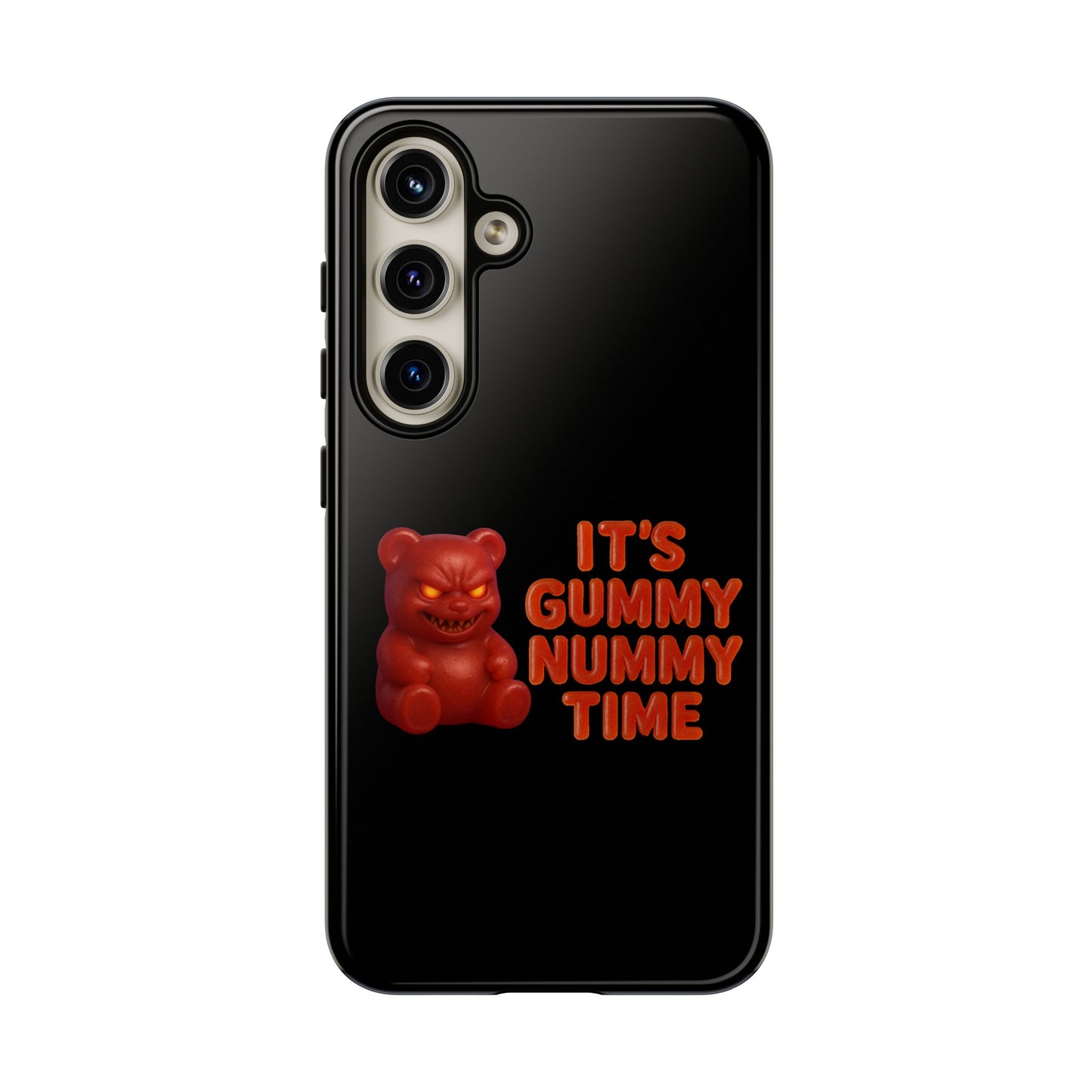 Phone Case — "It's Gummy Nummy Time" Red Gummy Bear Protective Case
