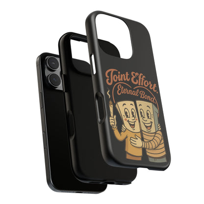 Phone Case — "Joint Effort Eternal Bond" Retro Cannabis Matchstick Design