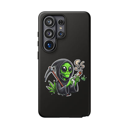 Reaper Alien Phone Case – Cute Grim Reaper Smoking Weed iPhone Case