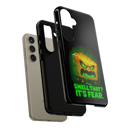Phone Case — 'Smell That? It's Fear.' Spooky Cheese Monster Protective Case