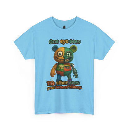 Two-Faced Teddy Bear Tee | One Eye Sees, The Other Sees Your Browser History