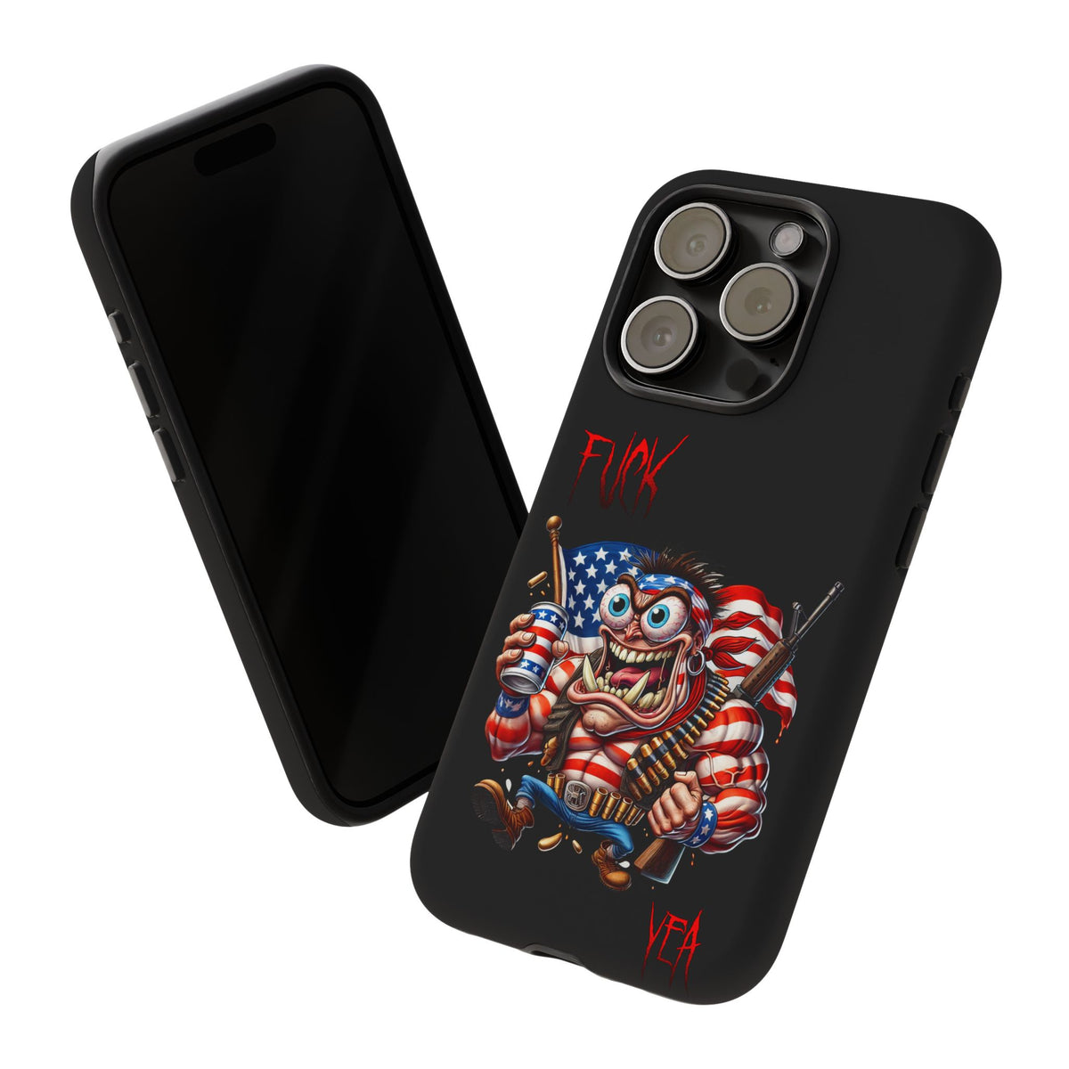 Patriotic Madman Phone Case — 'Funk Yea' USA Flag Tough Case