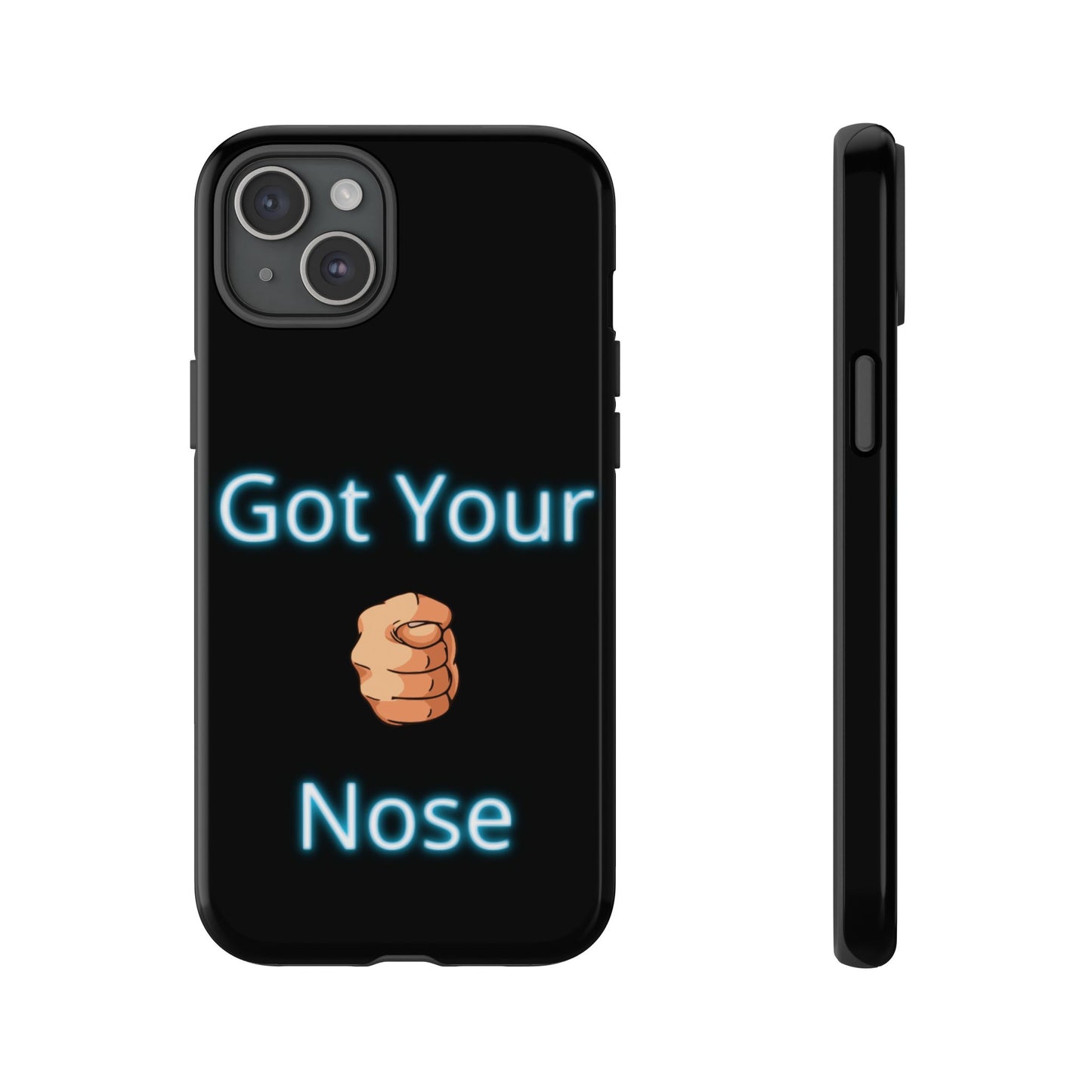 Got Your Nose Phone Case — Funny Neon Fist Design