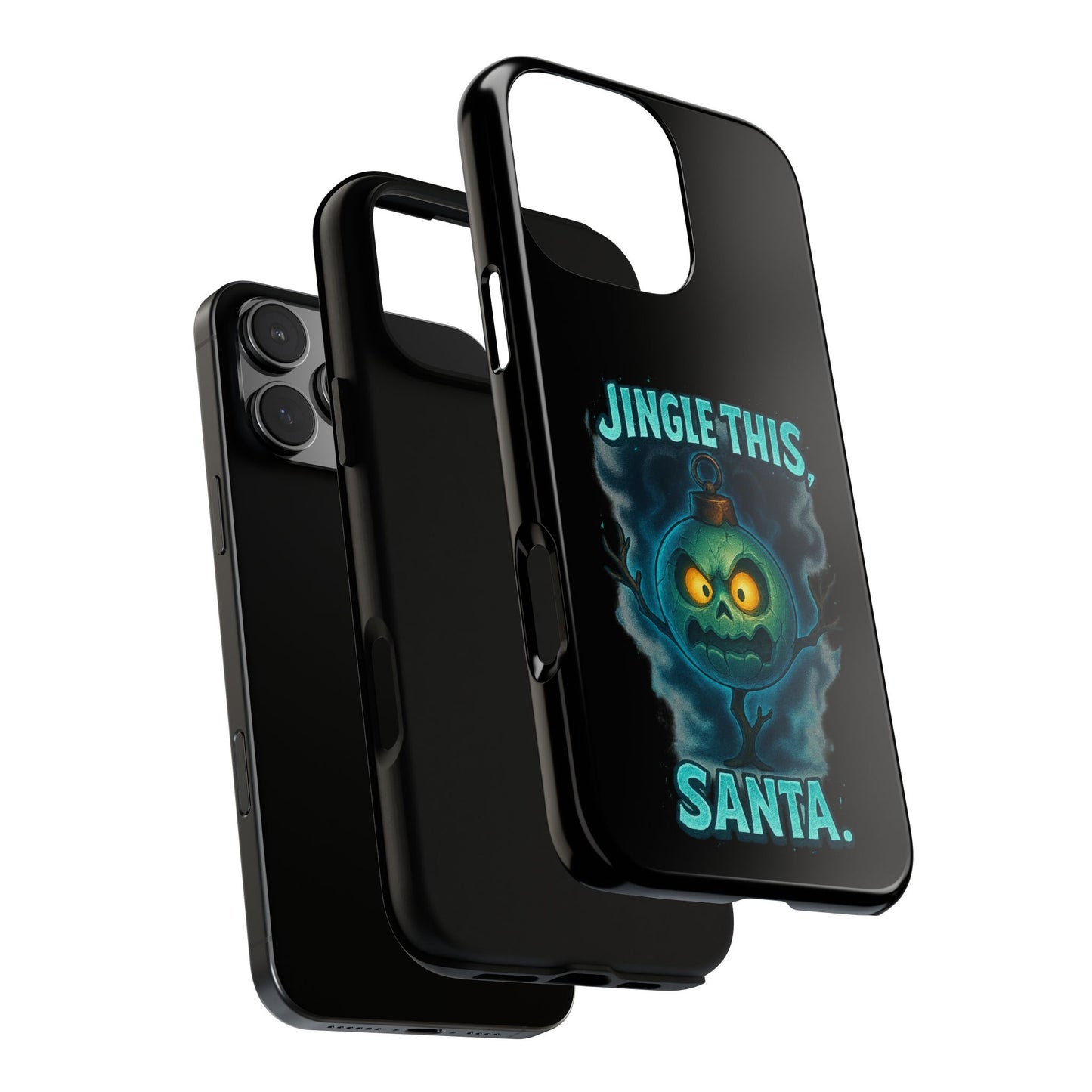 Phone Case - 'Jingle This, Santa' Spooky Holiday Protective Case