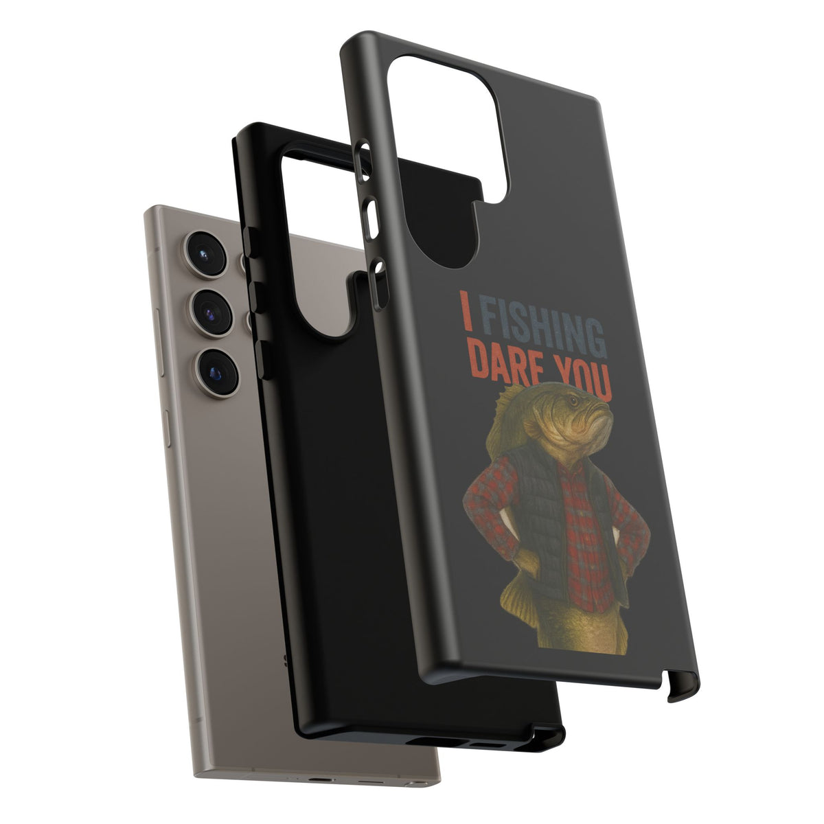 Fishing Dare You Phone Case — Funny Bass Angler Protective Cover