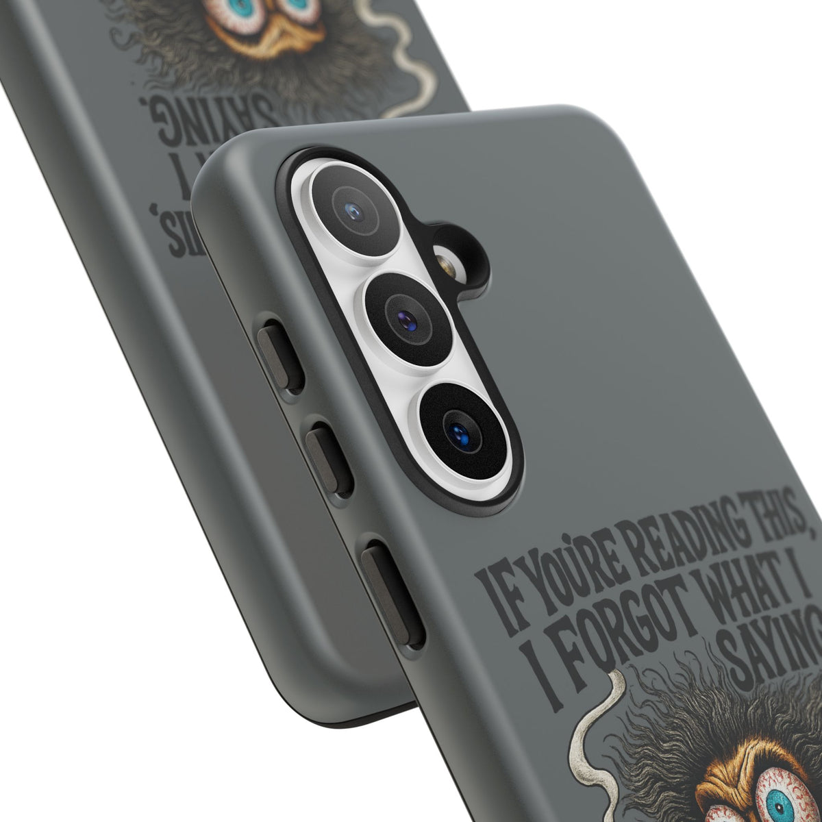 Phone Case — "If You're Reading This I Forgot What I Was Saying" Retro Crazy Cartoon Design