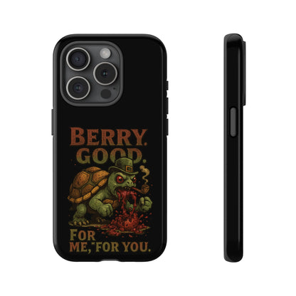 Phone Case — 'Berry Good' Zombie Turtle Graphic Tough Protective Case