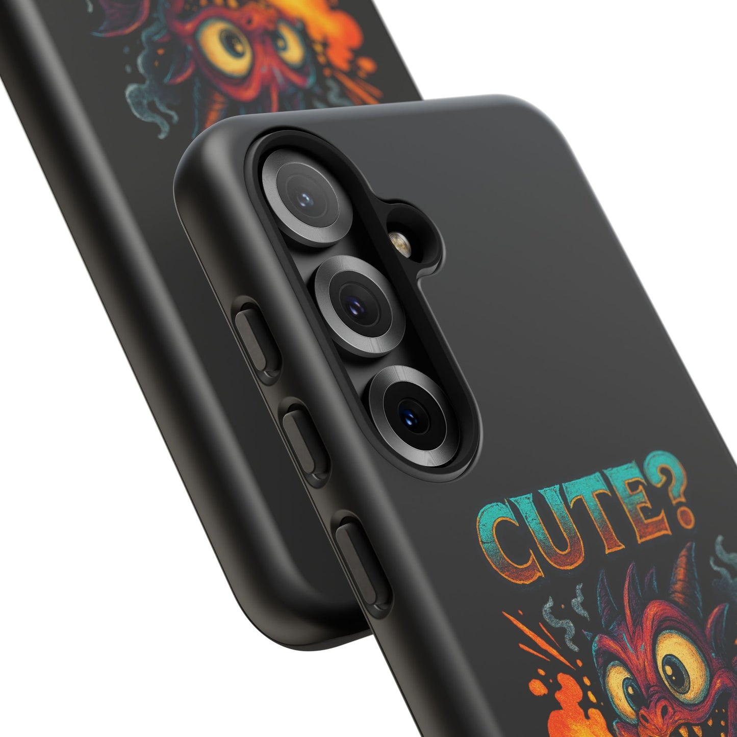 Phone Case — "Cute? I Prefer Dangerously Charming" Dragon Monster Protective Cover