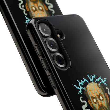 Phone Case — “I’m Not Charged Up… I’m Barely Contained” Electric Horror Design