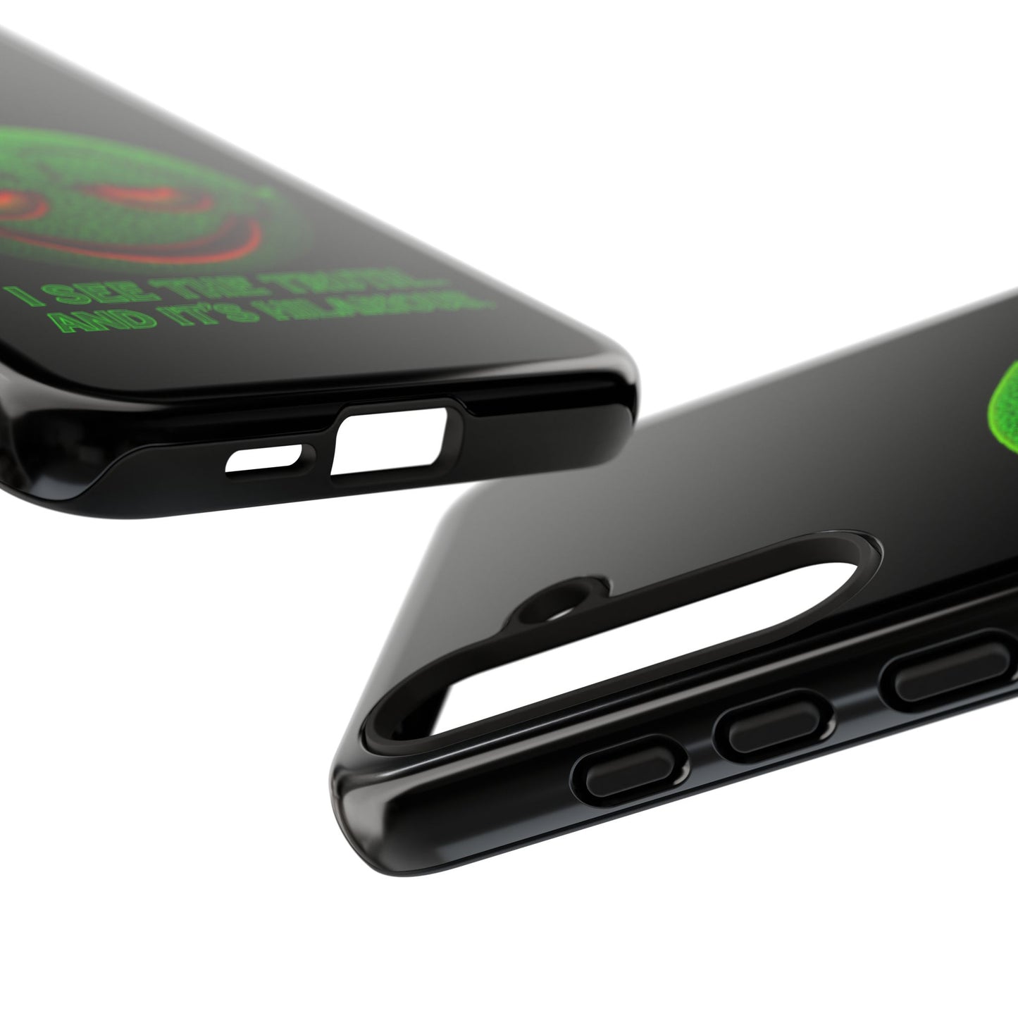 Phone Case — Green Smiley 'I See The Truth... And It's Hilarious' Protective Cover
