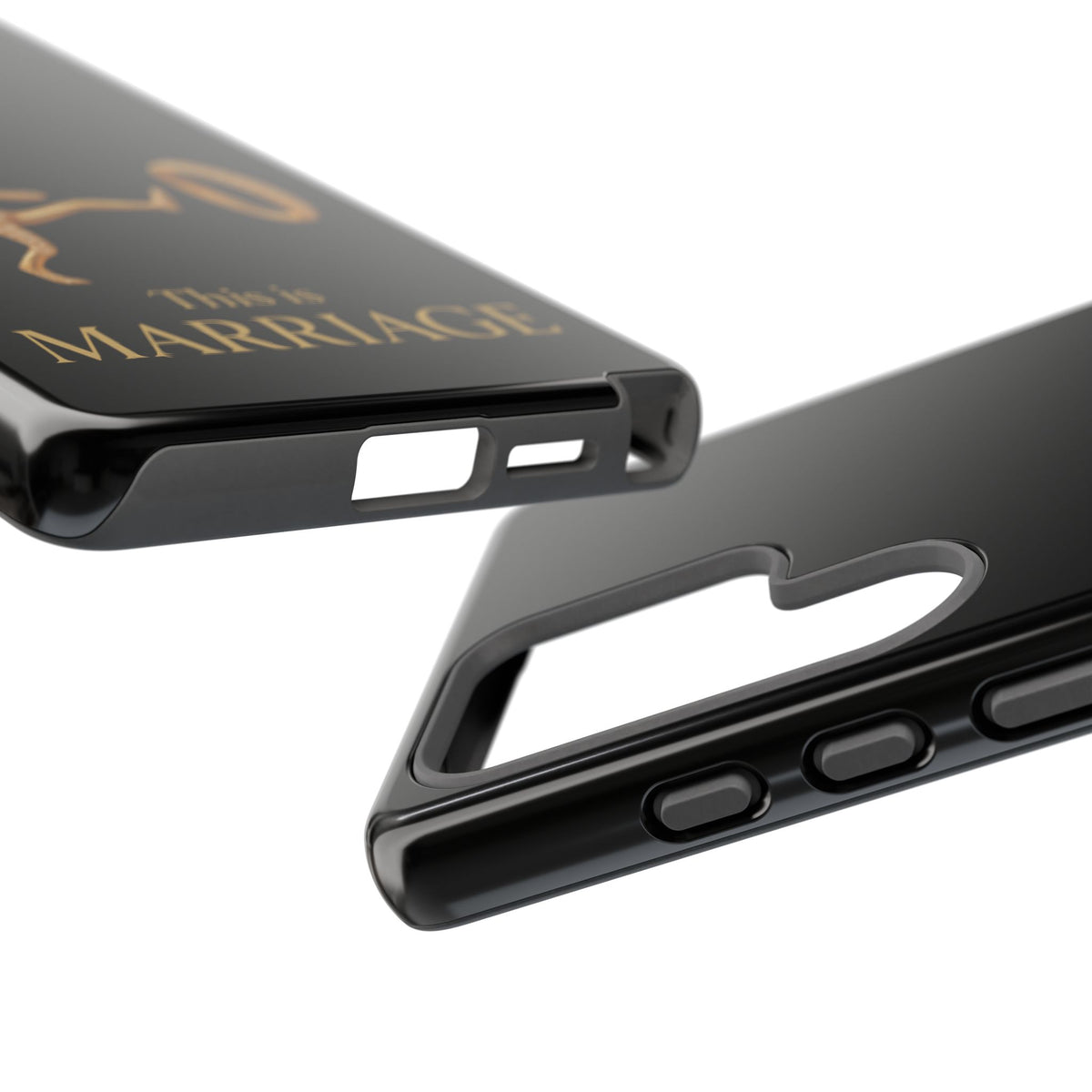 Phone Case - ‘This is Marriage’ Gold Ring Cartoon Design
