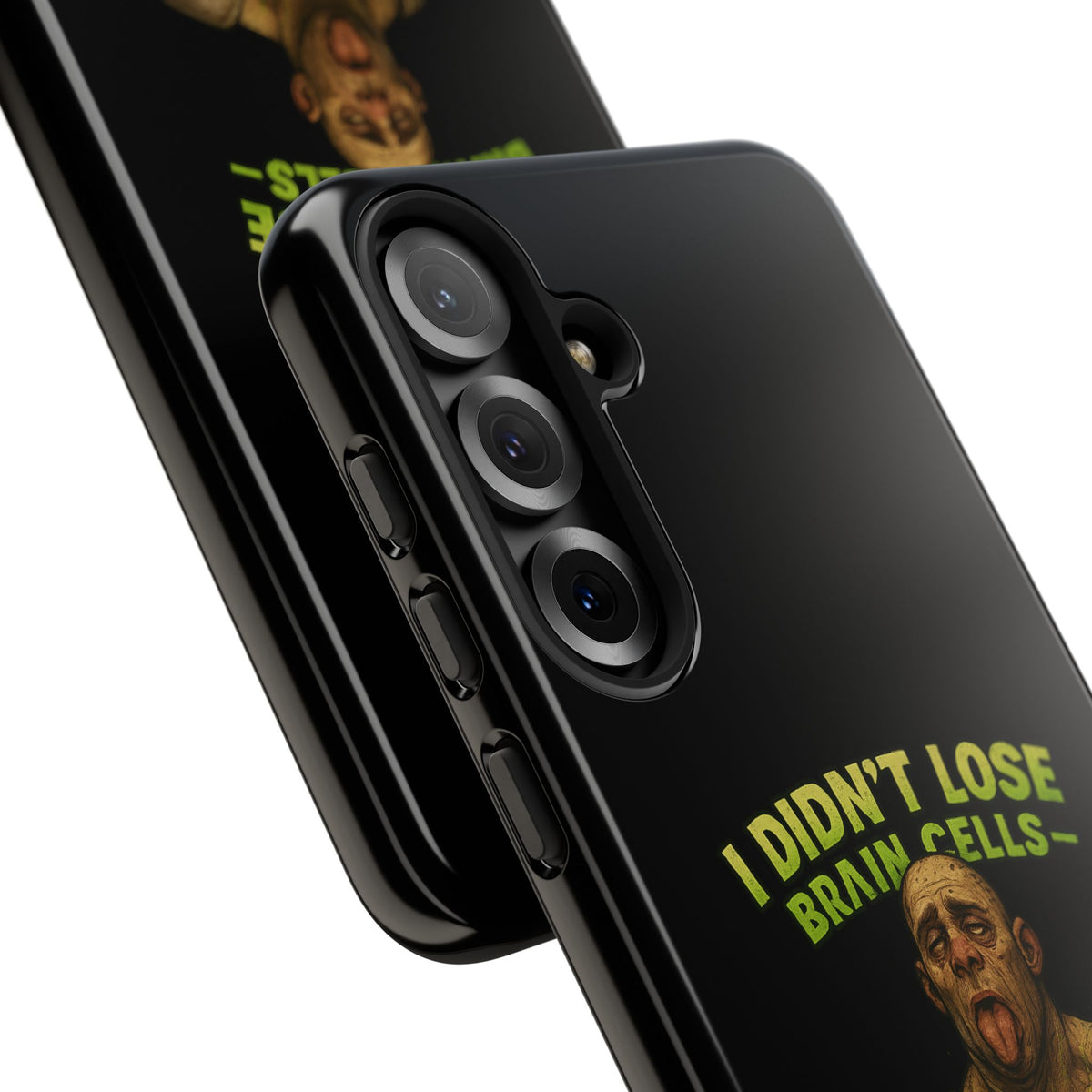 Phone Case — "I Didn't Lose Brain Cells, Someone Stole Them" Funny Zombie Warrior Protective Cover
