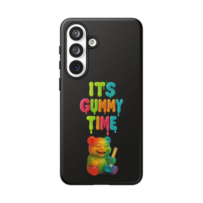 Phone Case — "It's Gummy Time" Rainbow Gummy Bear Protective Cover