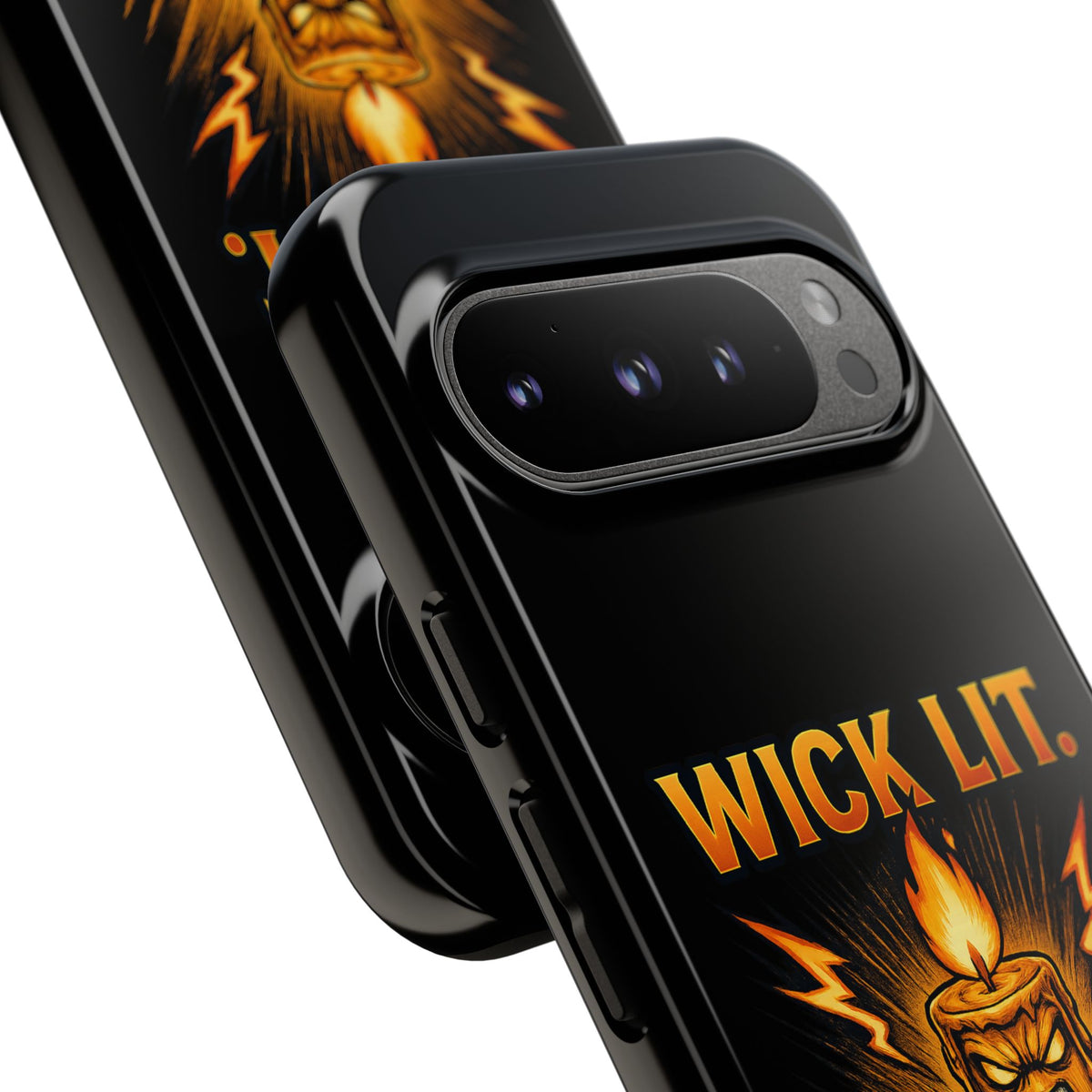 Phone Case — "Wick Lit. Patience Gone." Funny Angry Candle Protective Case