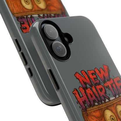 Phone Case — 'New Hairte' Funny Grinning Tongue-Out Monster Design