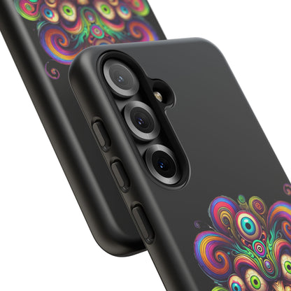 Psychedelic Jester Phone Case — Colorful Creepy Clown Tough Case