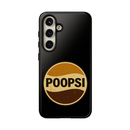 Poopsi Retro Logo Phone Case — Funny Vintage Soda-Inspired iPhone Cover