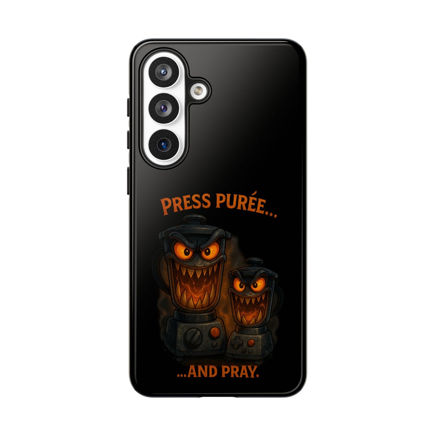 Phone Case - 'Press Purée...and Pray' Halloween Horror Protective Cover