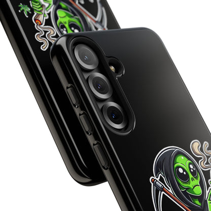 Reaper Alien Phone Case – Cute Grim Reaper Smoking Weed iPhone Case
