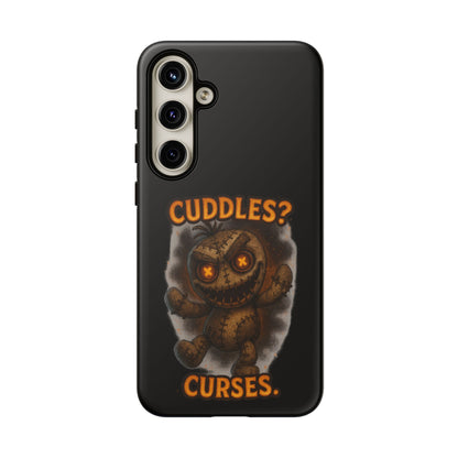 Phone Case — 'Cuddles? Curses.' Voodoo Doll Gothic Protective Case