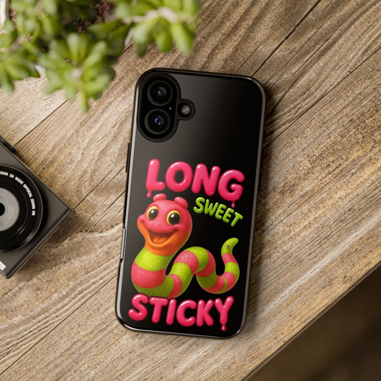Phone Case — "Long Sweet Sticky" Cute Candy Snake Protective Case