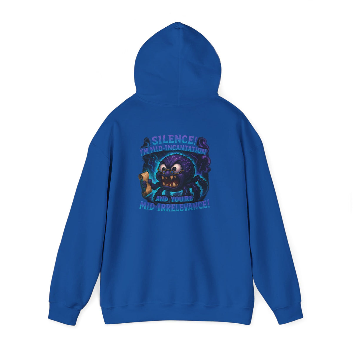 Skull Mage Hoodie — “Silence I’m Mid-Incantation and Mid-Irrelevance!” Graphic Pullover