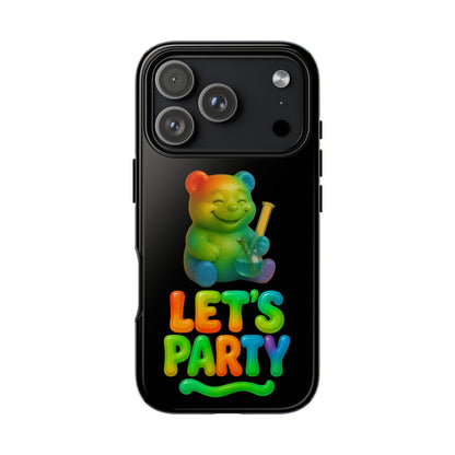 Let's Party Rainbow Bear Phone Case