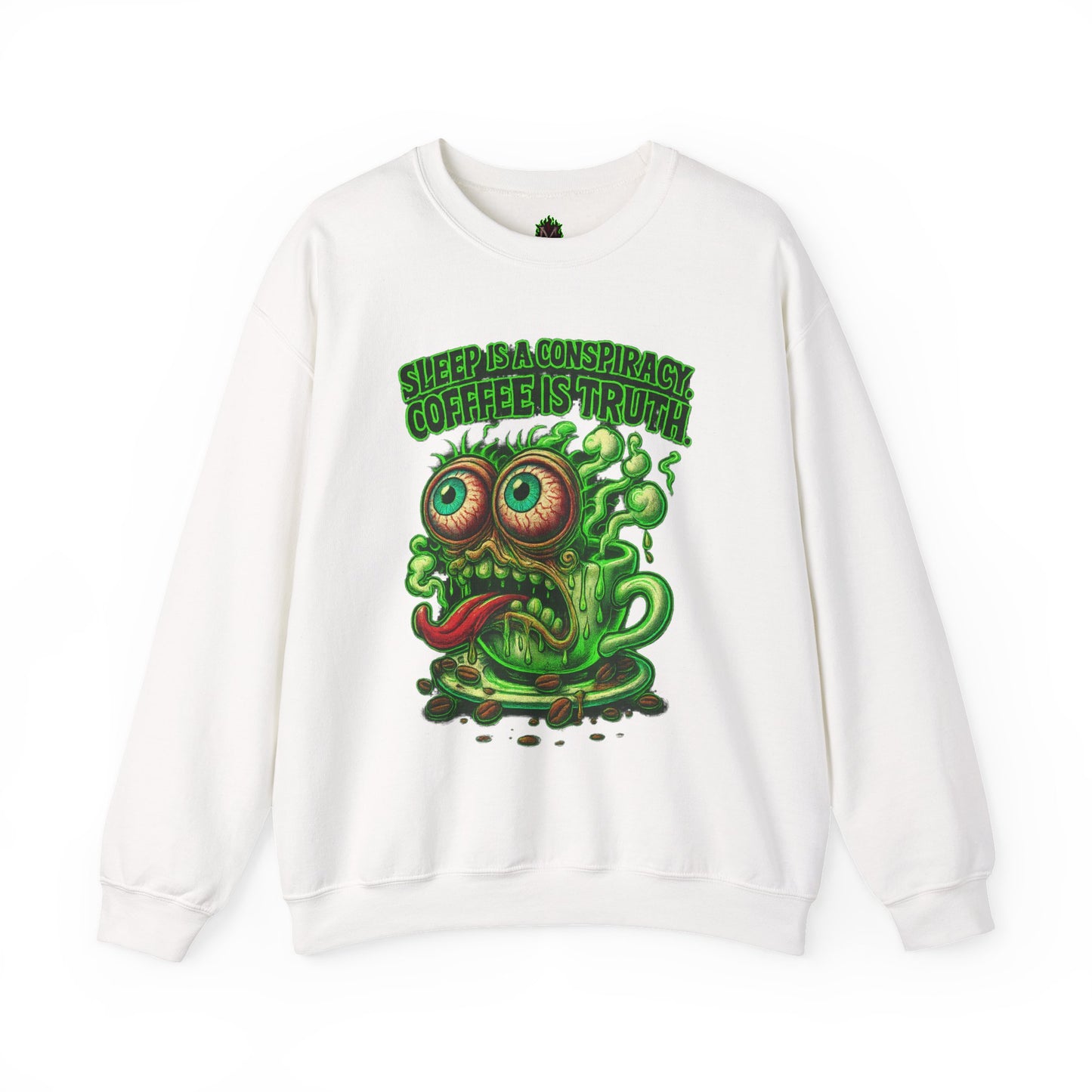 Sleep Is a Conspiracy Coffee Creature Crewneck