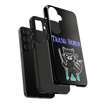 Trash Panda Ninja Phone Case — Cute Raccoon Warrior Protective Case