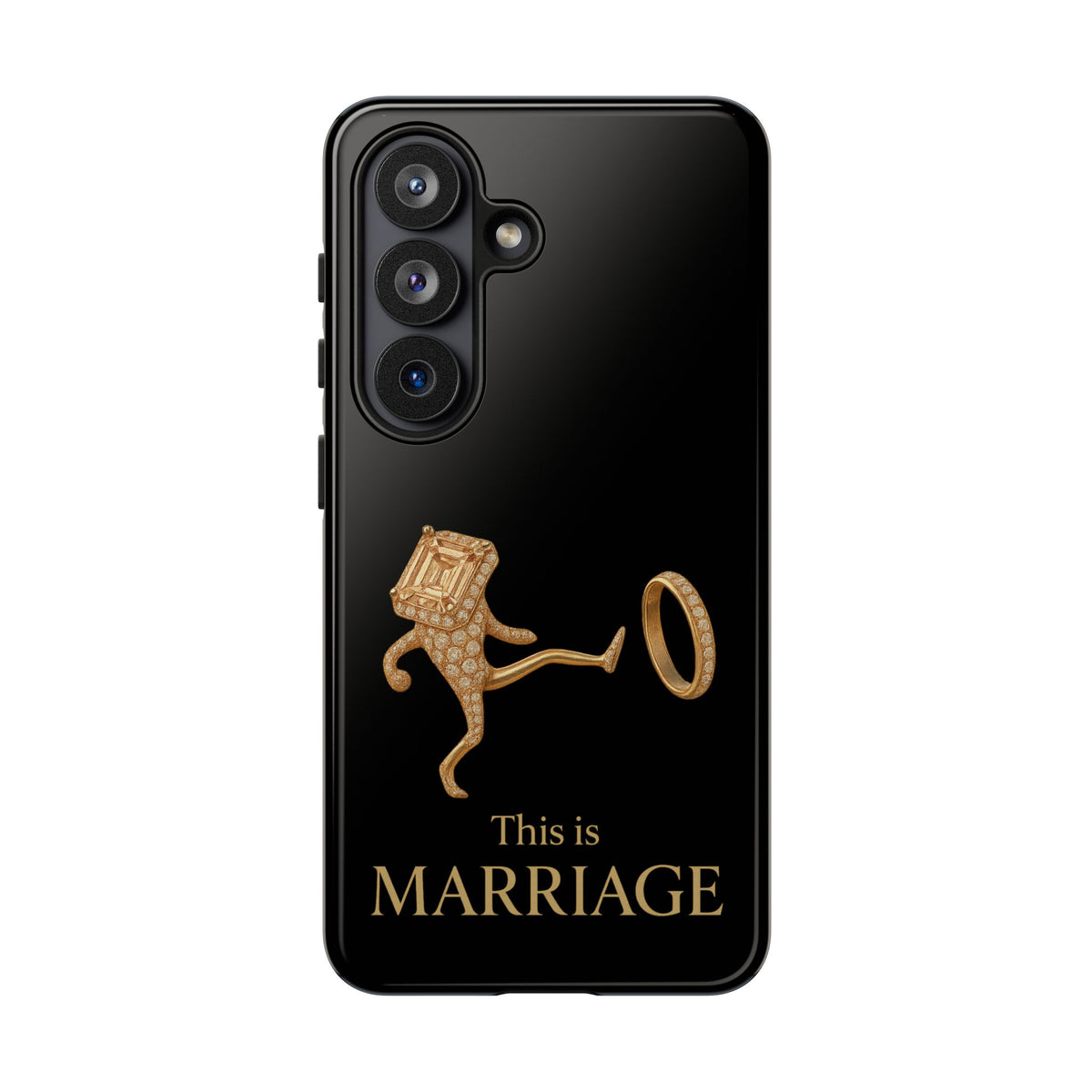 Phone Case - ‘This is Marriage’ Gold Ring Cartoon Design