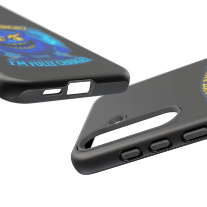 Phone Case - "I'm Not Angry, I'm Fully Charged" Electric Monster Protective Cover