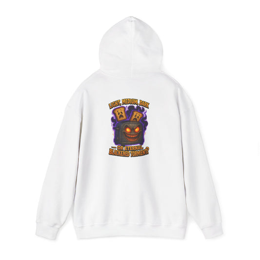 Halloween Demon Hoodie — 'Light the Fuse, Let the Eternal Madness Consume' Graphic Hoodie