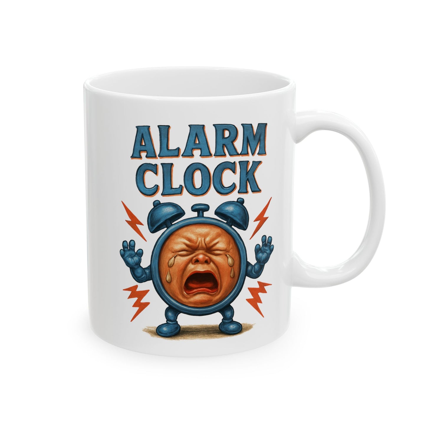 Retro Alarm Clock Ceramic Mug (11oz, 15oz)