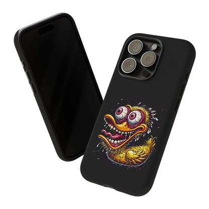 Duck Monster Phone Case — Crazy Cartoon Eye Duck Shock Design Tough Case