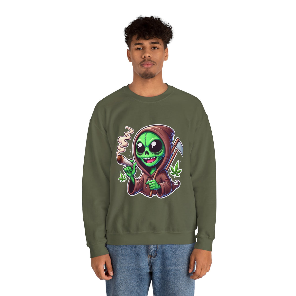Stoner Reaper Alien Crewneck