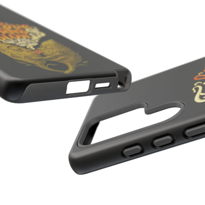 Phone Case — "True Love Burns Slow" Vintage Cat Heart Design