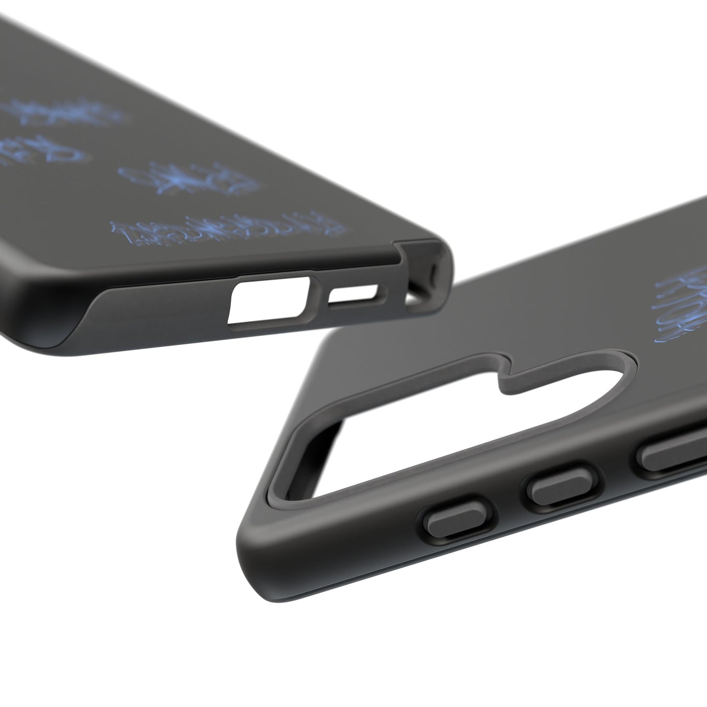 Phone Case — Blue Neon Graffiti "Tough Cases" Protective Cover