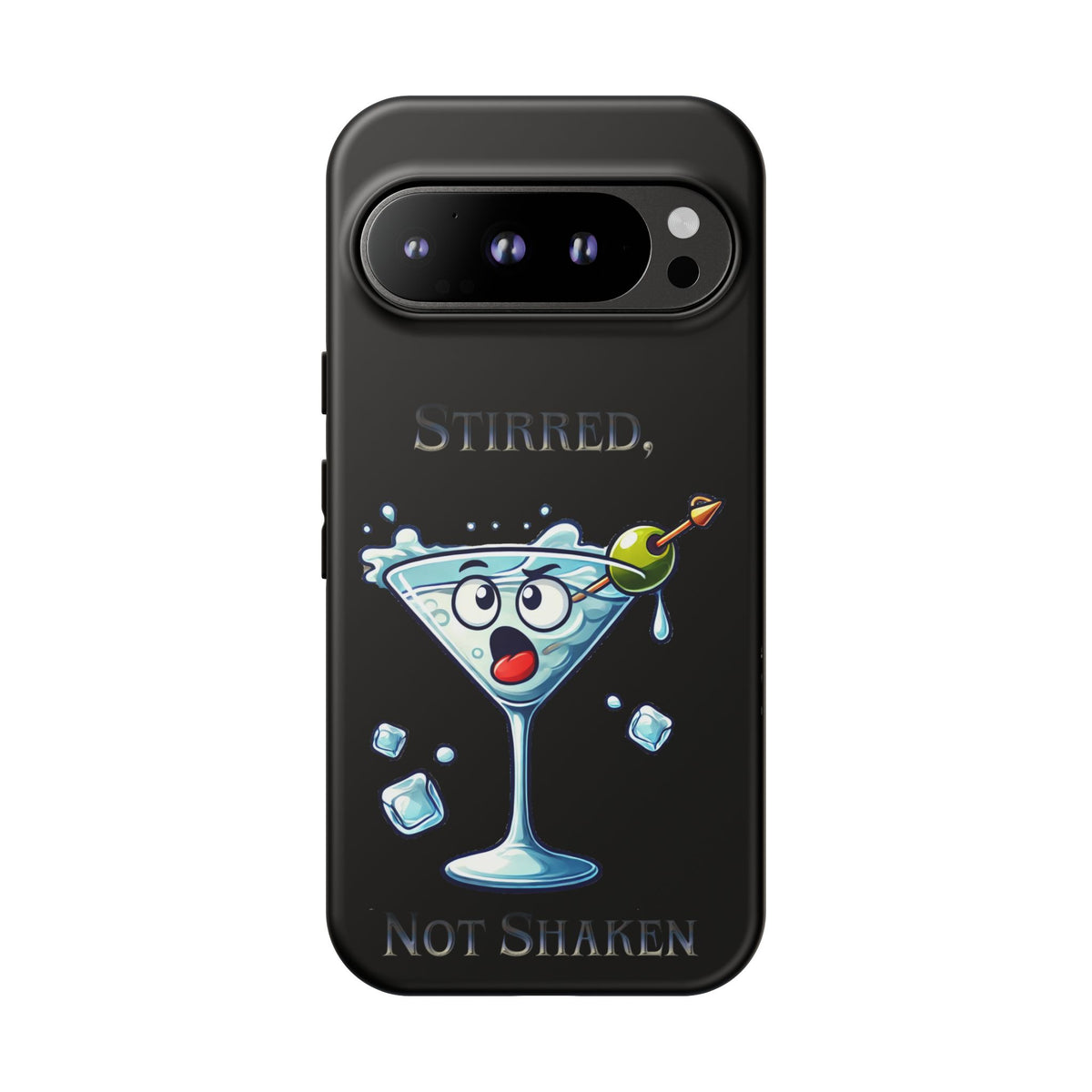 Stirred Not Shaken Phone Case — Funny Martini Cocktail Design