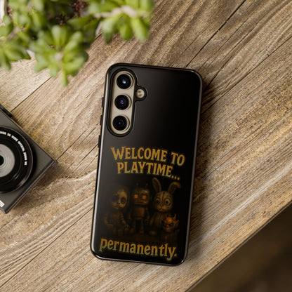 Phone Case — "Welcome to Playtime... Permanently." Horror Game Character Protective Case