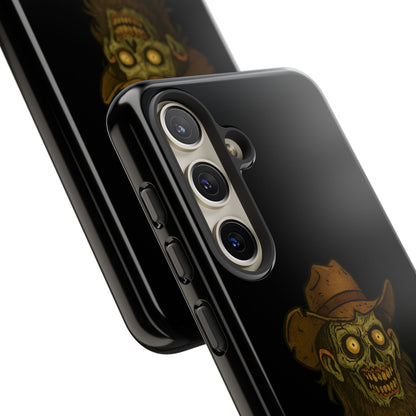 Zombie Cowboy Phone Case — "Ain't No Grave Gonna Hold This Yeehaw" Protective iPhone Cover